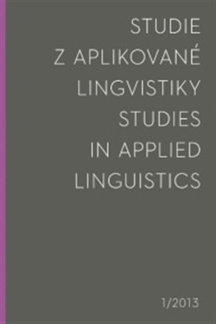 Studie z aplikované lingvistiky 2013/1 - 