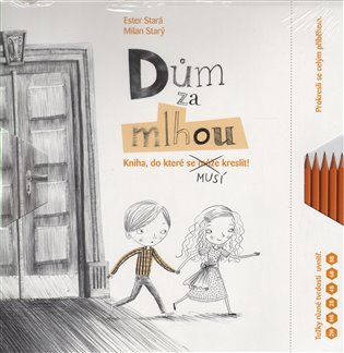 Dům za mlhou - Kniha, do které se musí kreslit + sada tužek