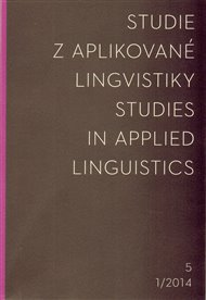 Studie z aplikované lingvistiky 2014/1: Studies in Applied Linguistics