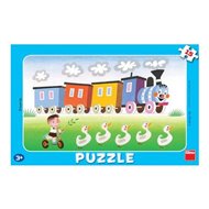 Puzzle Veselá mašinka 15 dílků