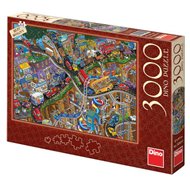 Puzzle Bláznivá jízda, 3000 dílků