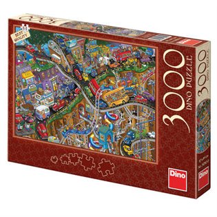 Puzzle Bláznivá jízda, 3000 dílků - 