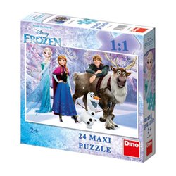 Levně Puzzle Frozen: Elsa a přátelé 24 dílků maxi