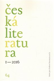 Česká literatura 1/2016