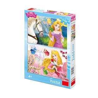 Puzzle Princezny Portréty /2x66 dílků/ - 