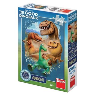 Puzzle Hodný dinosaurus Neon /100XL/ - 