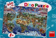 Puzzle Ilustrovaná mapa světa /300XL/