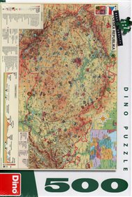 Puzzle Mapa ČR /500 dílků/