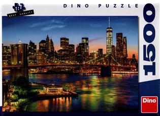 Puzzle Pohled na Brooklynský most 1500 dílků - 