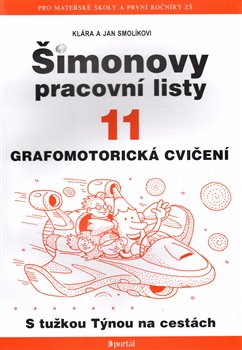 Levně Šimonovy pracovní listy 11. Grafomotorické cvičení - Klára Smolíková, Jan Smolík