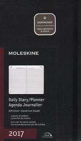 Diář 2017 denní měkký černý /13 x 21/: Moleskine