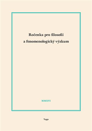 Ročenka pro filosofii a fenomenologický výzkum 2016