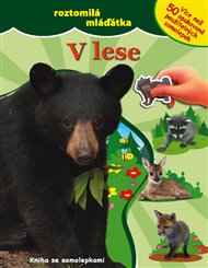 V lese - roztomilá mláďátka - kniha se samolepkami