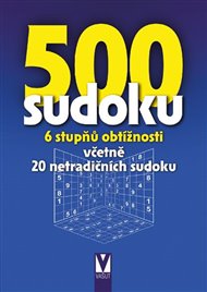 500 sudoku - 6 stupňů obtížnosti (modrá): včetně 20 netradičních sudoku