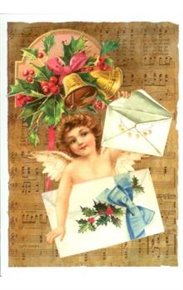 Pohlednice - Vánoce, holčička a dva dopisy - Klára Trnková