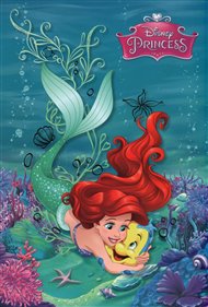 Blok - Princezny – Flounder, nelinkovaný: nelinkovaný, spirálový A4