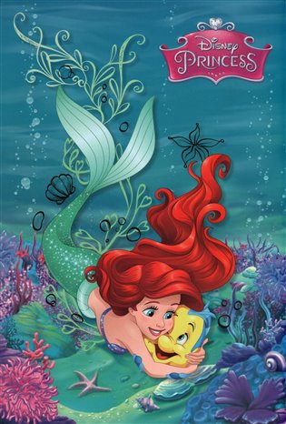 Blok - Princezny – Flounder, nelinkovaný: nelinkovaný, spirálový A4 - 