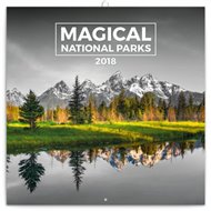 Poznámkový kalendář Magické národní parky 2018