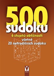 500 sudoku - 6 stupňů obtížnosti (hnědá)