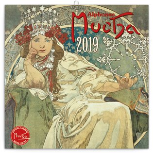 Poznámkový kalendář Alfons Mucha 2019 - 