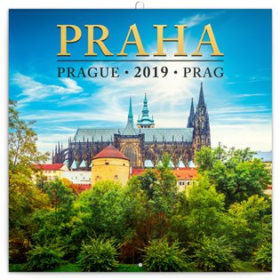 Poznámkový kalendář Praha mini 2019 - 