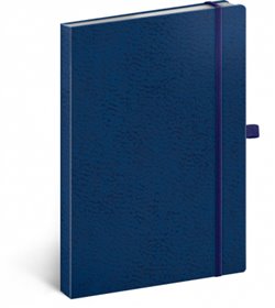 Levně Notes - Vivella Classic modrý/modrý, tečkovaný, 15 x 21 cm