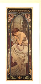 Levně Blahopřání Alfons Mucha – Night´s Rest