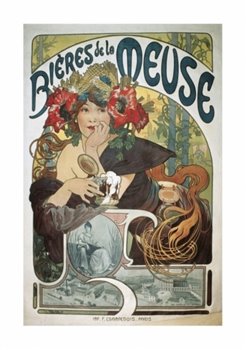 Levně Pohled Alfons Mucha – Bieres, krátký