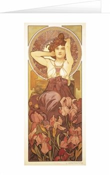 Levně Blahopřání Alfons Mucha – Amethyst