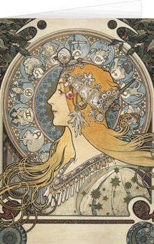 Levně Blahopřání Alfons Mucha – Zodiac