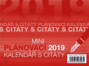 Stolní kalendář Plánovací s citáty 2019 - 