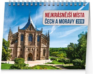Stolní kalendář Nejkrásnější místa Čech a Moravy 2019 - 