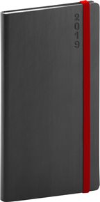 Kapesní diář Soft 2019, černý: 9 x 15,5 cm