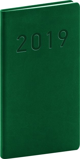 Kapesní diář Vivella Classic 2019, zelený: 9 x 15,5 cm - 