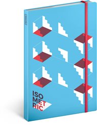 Notes Isometric, nelinkovaný: 13 x 21 cm
