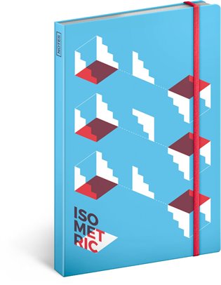 Notes Isometric, nelinkovaný: 13 x 21 cm - 