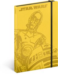 Notes Star Wars – Droids, linkovaný: 13 x 21 cm