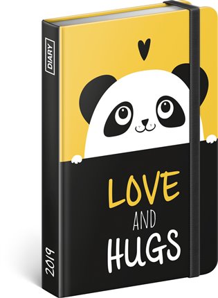 Týdenní diář Panda 2019: 11 x 16  cm - 