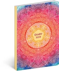 Ultralehký diář Mandala 2019: 11 x 17 cm