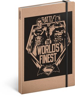 Levně Notes Batman v Superman Battle linkovaný 13 x 21 cm
