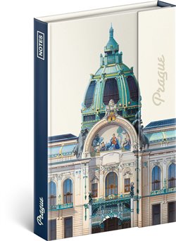 Levně Notes Praha Libero Patrignani linkovaný 10,5 x 15,8 cm