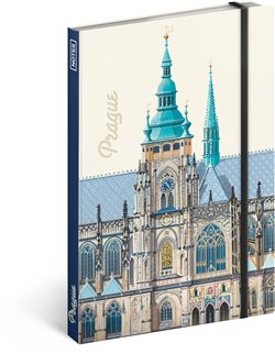 Levně Notes Praha – Libero Patrignani, nelinkovaný. 13 x 21 cm