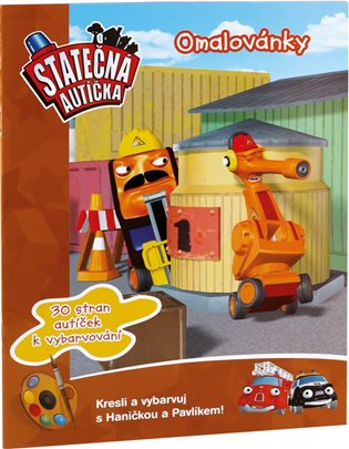 Omalovánky s předlohou Statečná autíčka - 