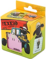 Ovečka Shaun Na farmě - pexeso s výukou angličtiny, 36 kartiček v krabičce