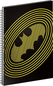 Spirálový blok Batman – Circles, linkovaný, A5