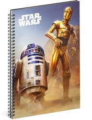 Spirálový blok Star Wars – Droid, linkovaný, A5