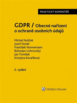 Kniha GDPR/Obecné nařízení o ochraně osobních údajů