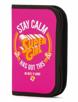 Školní penál Supergirl – STAY CALM - 