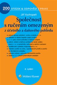 Společnost s ručením omezeným z účetního a daňového pohledu, 4. vydání - Jiří Vychopeň