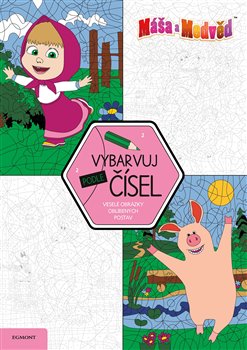 Levně Máša a medvěd - Vybarvuj podle čísel - kolektiv
